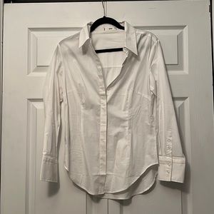 White button down